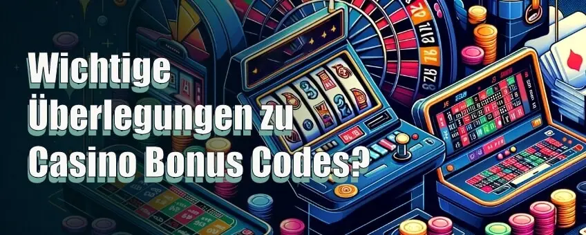 Wichtige Überlegungen zu Casino Bonus Codes