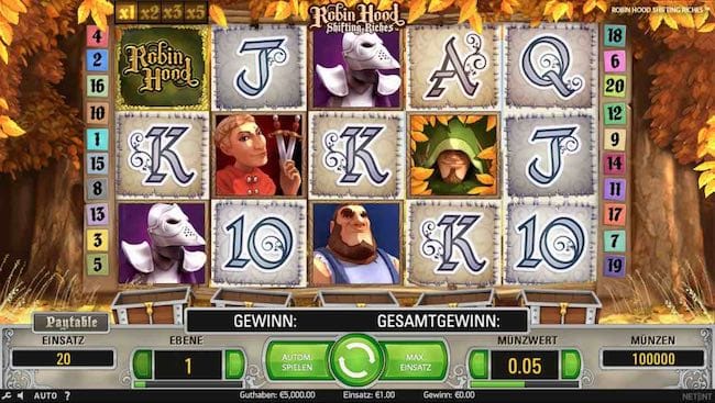 Robin Hood Slot online & mit Echtgeld spielen