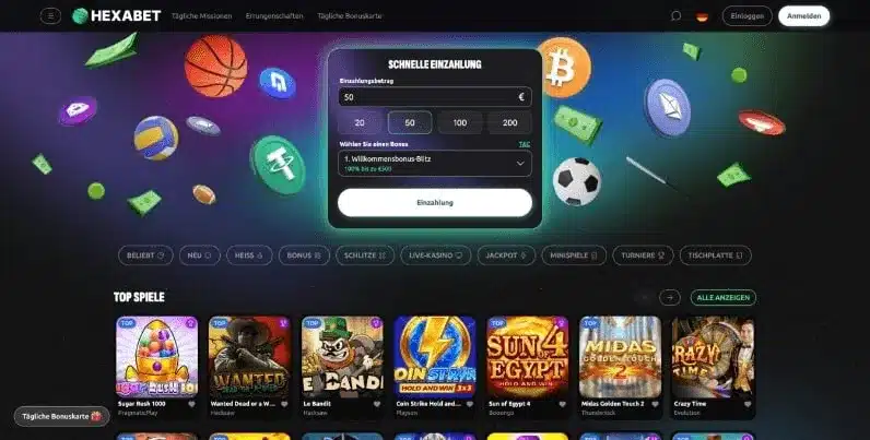 a screenshot of a video game Hexabet Casino