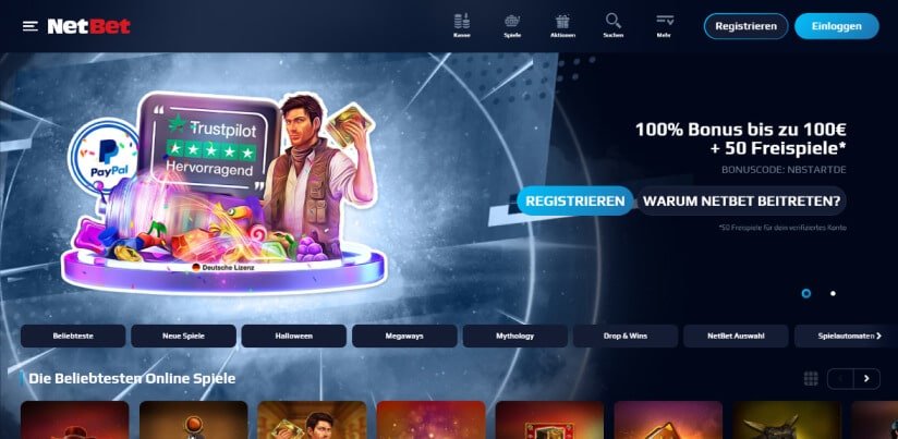 netbet casino desktop screenshot