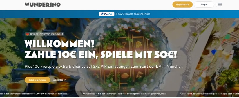 wunderino casino startseite