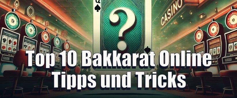 Top 10 Bakkarat Online Tipps und Tricks