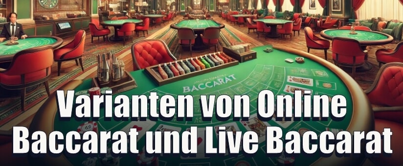 Varianten von Online Baccarat und Live Baccarat