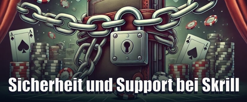 Sicherheit und Support bei Skrill