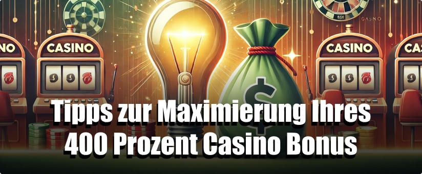 Tipps zur Maximierung Ihres 400 Prozent Casino Bonus