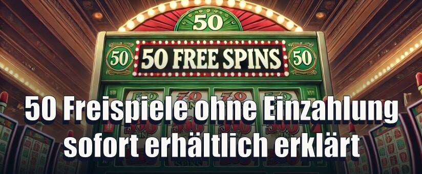 50 Freispiele ohne Einzahlung sofort erhältlich erklärt