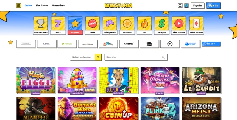 winstoria casino desktop spielen