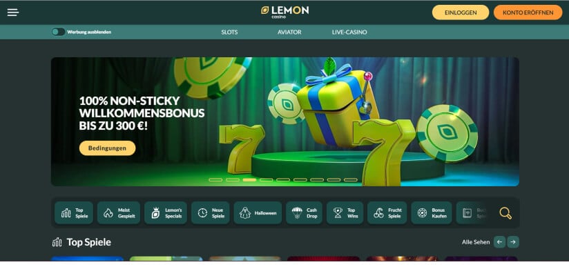 lemon casino test