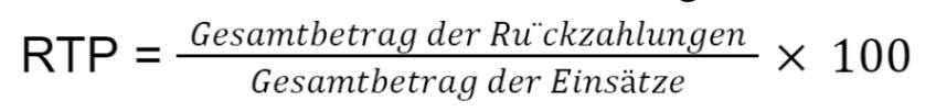 Formel zur Berechnung des RTP