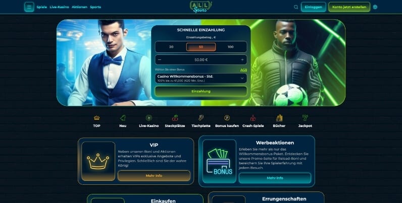 allspins casino promo code