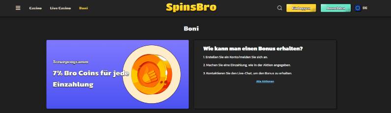 spinsbro casino vip