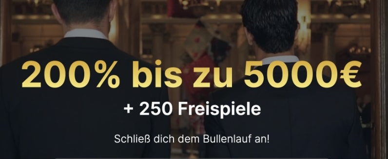 bull casino desktop screnshot promotionen