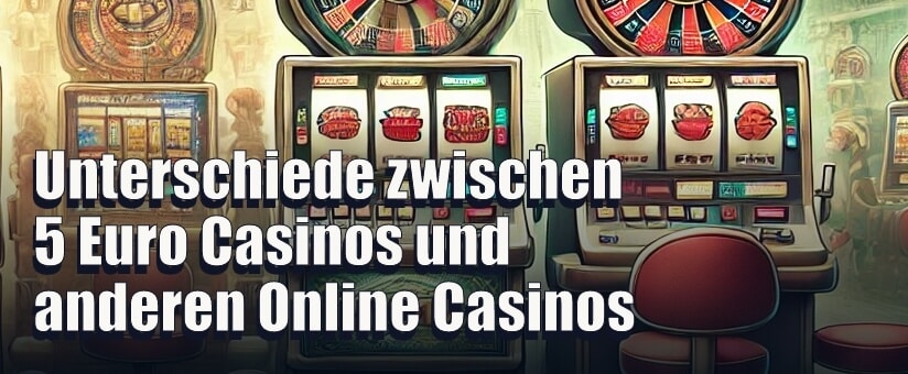 Unterschiede zwischen 5 Euro Casinos und anderen Online Casinos