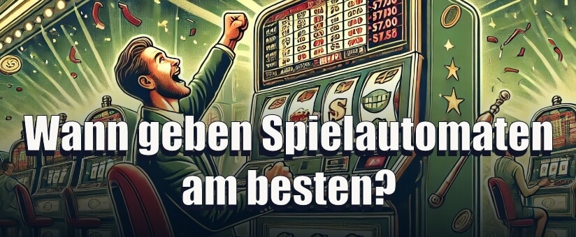 wann geben spielautomaten am besten