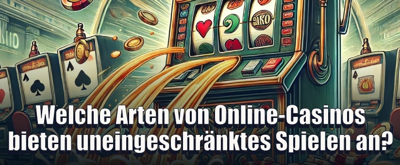 Welche Arten von Online-Casinos bieten uneingeschränktes Spielen an