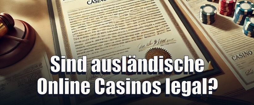 Sind ausländische Online Casinos legal?