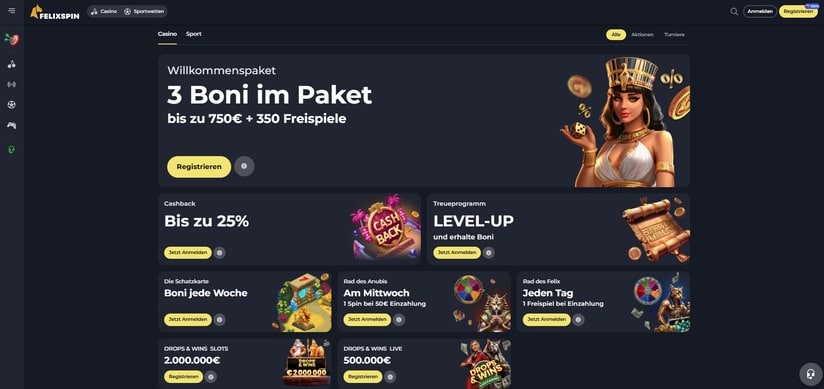 Felixspin Casino Bonus